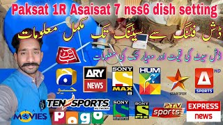 Paksat 38e Asaisat 7 nss6 dish fitting se setting Tak complete setting paksat 1R Asiasat 7 1055e [upl. by Weinberg551]