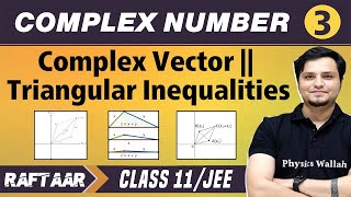 Complex Number 03  Complex Vector  Triangular Inequalities  Class 11JEE  RAFTAAR [upl. by Rupert]