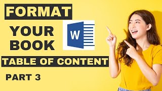 How to add table of content to your bookpart 3 [upl. by Eirovi]