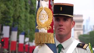 Défilé de 14 juillet 2016 de la 13e DBLE à Paris [upl. by Doe756]