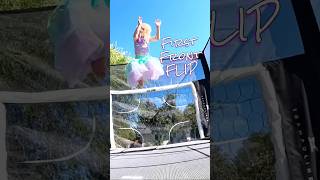 7 year old lands her first front flip gymnast gymnastics [upl. by Shargel450]