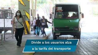 Con aumento a tarifa es obligatorio que mejoren el servicio Usuarios de transporte público [upl. by Eimerej]