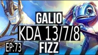 WILD RIFT Road To Master Galio vs Fizz MID full gameplay Ep73 [upl. by Hanselka]