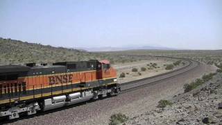 Massive Unit Trains On The BNSF Transcon [upl. by Einneb737]