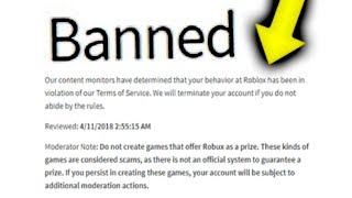 I Got Banned From Roblox [upl. by Gabriell]