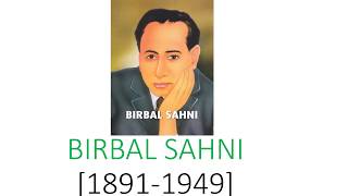 Birbal Sahni [upl. by Eicram535]