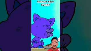 CATNAP HELP POMNY FROM SKIBIDI animation funny cartoon huggywuggy cat anak animasi catnap [upl. by Adnyleb]