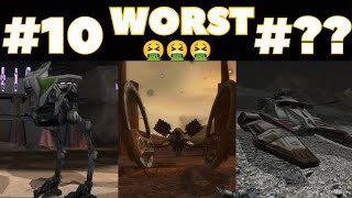 All Classic Battlefront 2 Vehicles Ranked WORST to BEST [upl. by Richie]