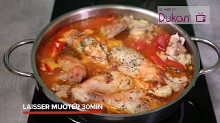 Le Poulet à la Basquaise Recette Dukan [upl. by Sidhu]