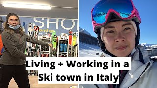 Living and working in a ski town in Italy Sestriere Piedmont  Weekly Vlogtage [upl. by Amelita]