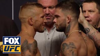 TJ Dillashaw vs Cody Garbrandt  WEIGH INS  UFC 227 [upl. by Edelsten]