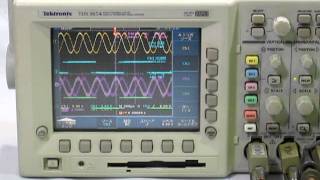 テクトロニクス TDS3054 デジタルオシロスコープ 動作確認 [upl. by Nsaj]