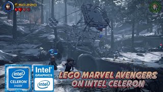 Lego Marvel Avengers  INTEL CELERON N4020 up to 25 GHZ  INTEL UHD 600  RAM 4GB SSD 256GB [upl. by Eeramit]