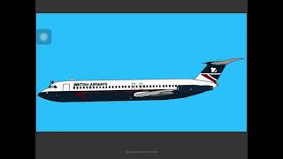 british airways flight 5390 flipa clip animation [upl. by Aehsal]