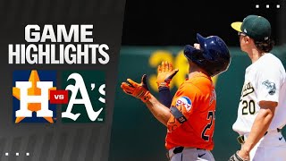 Astros vs As Game Highlights 72424  MLB Highlights [upl. by Katuscha]