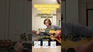 Play Any of These Songs with 3 Easy Chords🎸 [upl. by Enirod843]