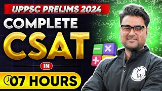 Complete CSAT In One Shot 🔥 Math amp Reasoning for UPPSC Prelims 2024  UPPSC Wallah [upl. by Ibbetson]