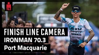 2024 IRONMAN 703 Port Macquarie  Finish Line Camera [upl. by Ceevah]