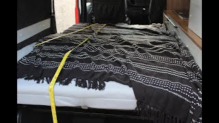 IKEA Sofa bed made into rockamproll bed for campervan [upl. by Hayn641]