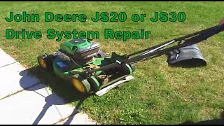 John Deere JS20 or JS30 drive system repair [upl. by Llevaj]