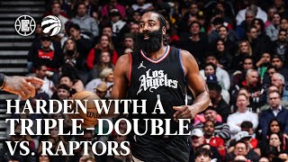 Harden With A TripleDouble vs Raptors Highlights  LA Clippers [upl. by Kavanaugh944]