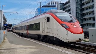 SBB RABe 501 Giruno abfahrt in Zug [upl. by Kowtko]