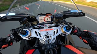 Ducati Panigale V4 Acceleration Top Speed Brutal Sound [upl. by Durrell]