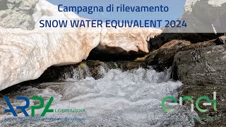 CAMPAGNA SNOW WATER EQUIVALENT  Lombardia 2024 [upl. by Lashonda]