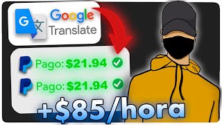 Así Gano 80 AL DÍA Usando Google Translate Gana Dinero Online [upl. by Odnesor]