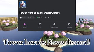 Tower heroes News and leaks discord  Join in [upl. by Yanehs]