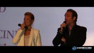 Jean Dujardin et Virginie Efira en avant première [upl. by Saucy]