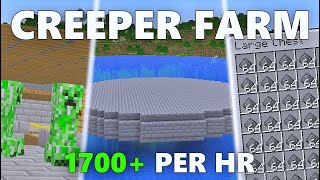 BEST CREEPER FARM IN MINECRAFT  121 Tutorial How to [upl. by Riem]