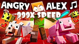 999X SPEED “ANGRY ALEX” 🎵 Minecraft Animation Music Video [upl. by Klump447]