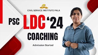 PSC Coaching  LDC 2024  Admission Started [upl. by Ruskin]