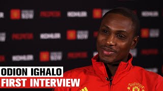 Odion Ighalo First Interview  Manchester United [upl. by Ereveniug]