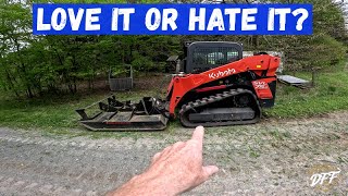 My First time Brush Cutting with my Kubota SVL752 [upl. by Rudich52]