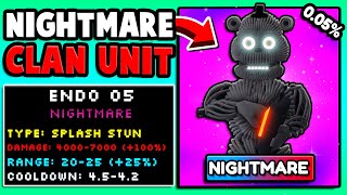 I Got The ENDO 05 NIGHTMARE CLAN UNIT 19 EXIST Five Nights TD [upl. by Joleen]