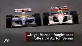 Mansell And Senna Battle In Barcelona  1991 Spanish Grand Prix [upl. by Aurelia668]