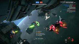 Starfighter Assault Gameplay  DQar Resistance Star Wars Battlefront II [upl. by Barnaby]