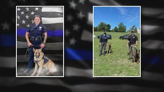 No change in Officer Seara Burtons condition K9 pays a visit [upl. by Douglass]