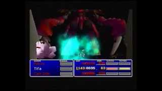 FF7  Ruby Weapon defeated by a female frog no Materia no 7777 no Cure [upl. by Notwal62]