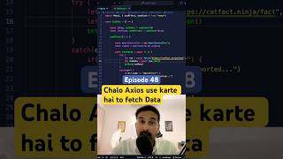 How to use Axios to fetch data in ReactJS 😎 reactjs [upl. by Esilec]