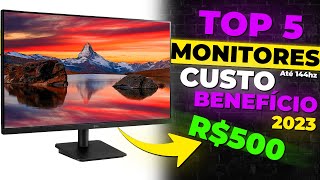 TOP 5 MELHORES MONITORES CUSTO BENEFÍCIO até 144hz BARATOS Jogar e Trabalhar [upl. by Dari665]