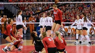 NCAA 2015 Finals Highlights  Nebraska vs Texas womens volleyball [upl. by Mat]