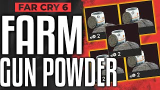 Far Cry 6 UNLIMITED GUN POWDER  How to Farm Gun Powder Guide [upl. by Norrad]