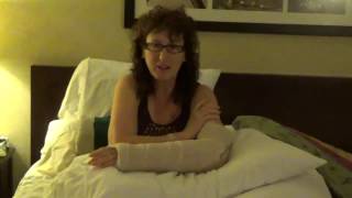 Post Op Elbow LCL Reconstruction Surgery and Epicondylectomy [upl. by Nylia933]