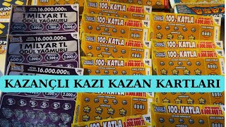 BÜYÜK KAZANÇLI YENİ KAZI KAZAN KARTLARINDA İKRAMİYE ARIYORUZ [upl. by Yelloh]