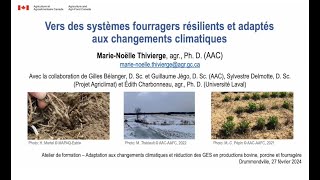 Vers des systèmes fourragers résilients et adaptés aux changements climatique [upl. by Accem]