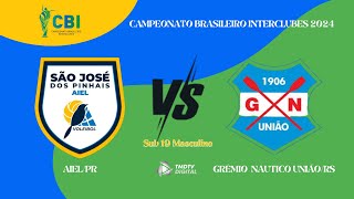 CAMPEONATO BRASILEIRO INTERCLUBES  VÔLEI MASC SUB 19  AIELPR X GNURS [upl. by Ainola]