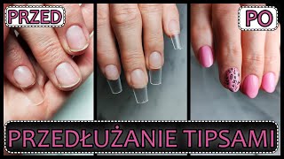 PRZEDŁUŻANIE TIPSAMI  test zestawu tipsów Nails Company Flexi tips  Lakierowniczka [upl. by Ashlen]